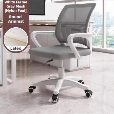 BLH Adjustable Office Chair/kerusi pejabat/Gaming Chair/Study Chair/ Executive Chair Ergonomic Chair Mesh High Back Medium Chair kerusi belajar 办公椅