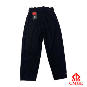 CMGE #9059 Womens Fashion Solid Color Pleated Csual Pants High Waist Pants Ice Silk Pants Free Size(26-36)