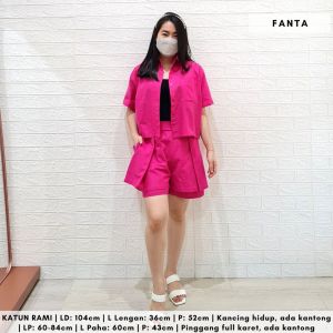 4399 ANIERSA SHORT SET POLOS BUTTON POCKET