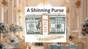 LoveWLC กระเป๋าถือเงินสำหรับผู้หญิงตอนเย็น กระเป๋าสตางค์ผู้หญิงเงินสะพายไหล่เงางาม