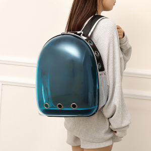(Ready Stock)Premium Transparent Pet Carrier Travel Bag/Cat Carrier Backpack/Cat Bag Capsule/Beg Kucing/Galas Kucing宠物背包