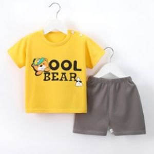 Bộ quần áo cộc tay bộ thun ngắn tay 2023 cotton dành cho bé trai 10kg -14kg mẫu mới phiên bản hàn quốc bộ dồ cho bé