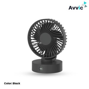 AVVIC DQ231 Kipas Angin Meja Mini Portable Desk Fan Wide Angle Wind Adjustment Rechargeable