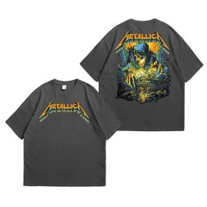 BAJU KAOS T-SHIRT OVERSIZE / KAOS MOTIF BAND ROCK METALLICA /KAOS PRIA DISTRO /KAOS OVERSIZE TERBARU