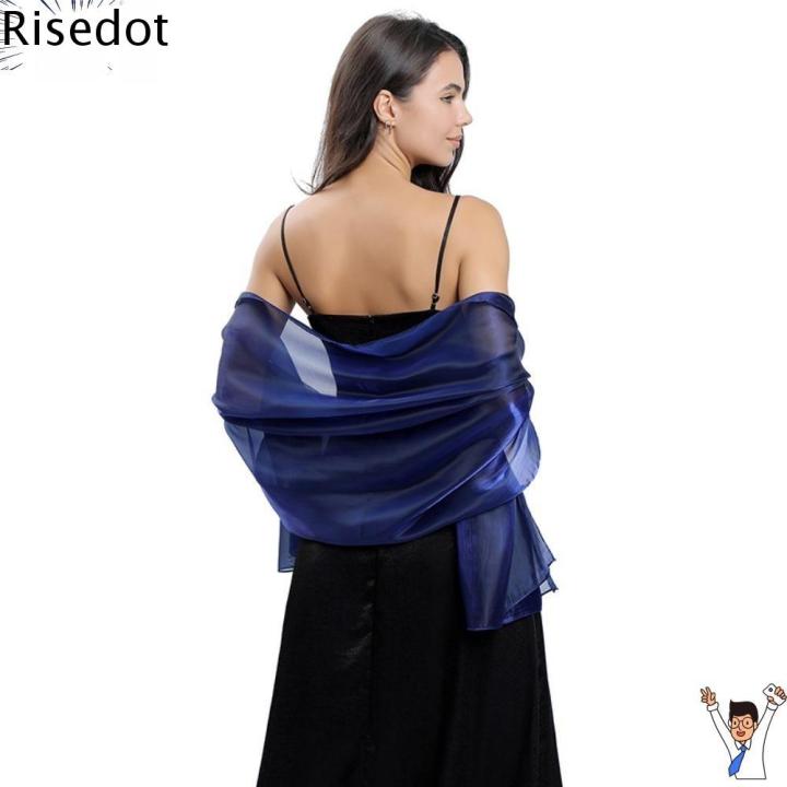 AMBOAE Pure Color Scarf Satin Bridal Evening Dresses Shawl Fashion Long  Lady Cape Wraps Women Versatile Four Season Scarf Colorful Women'S  Accessory - Lazada | Lazada PH
