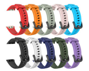 Silicone Straps for Huawei Band 6 Two-tone Wristband Replacement Strap for Honor Band 6