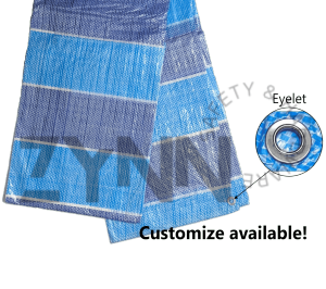 [SG STOCK] <S> CANVAS Sheet Blue White Tarpaulin Floor Protection Cover Paint Camping Picnic Construction