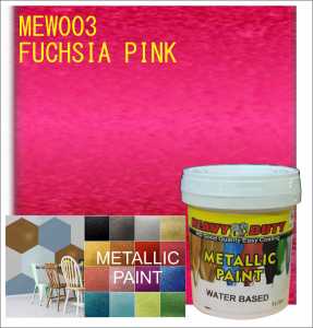 ( 1L METALLIC WATER BASED ) HD METALLIC TEXTURE PAINT Texture Hydro Metallic Paint Water Based HEAVY DUTY 1 LITER