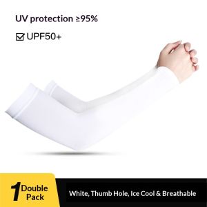 SERENEGLOW Ống tay làm mát ngăn tia UV mùa hè cho cưỡi ngoài trời và lái xe UPF50 + thoáng khí băng lụa tay áo