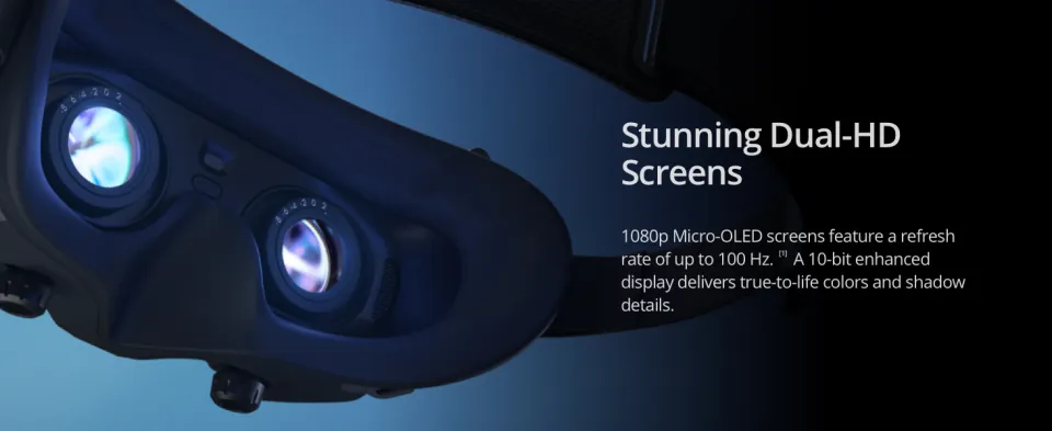 DJI Goggles Comfortable Immersive Flight Goggles with Dual-HD