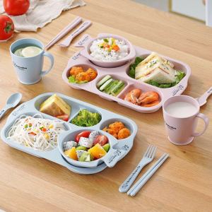 Wheat Straw Kids Plate & Divider Set: A Practical Solution for Baby Mealtime