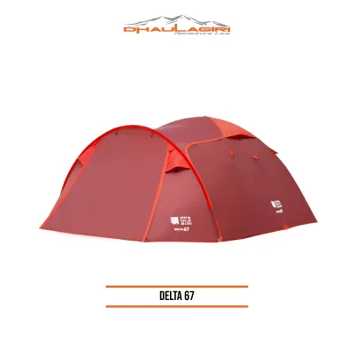 Dhaulagiri - Tenda Camping 6 Orang - Tent Delta 67 - Tenda Double Layer Kapasitas 6-7 Orang Luas Dengan 3 Pintu