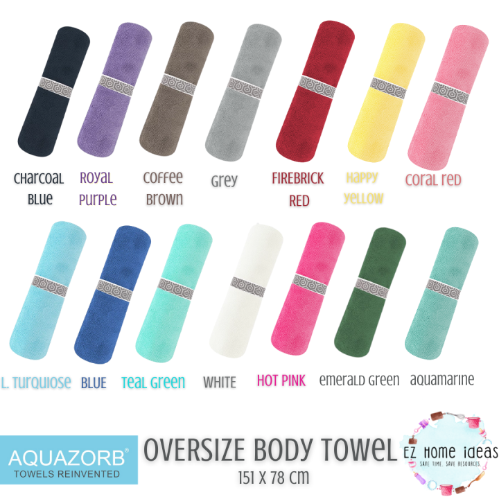 AQUAZORB Oversize Body Towel Bath Towel 151 x 78 cm. Perfect