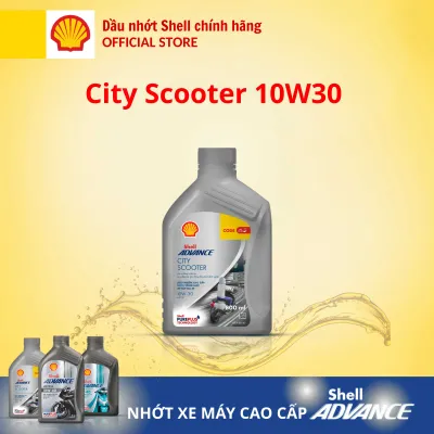 [Xe ga 0.8L] Dầu nhớt xe máy cao cấp 4T Shell Advance CITY SCOOTER 10W30 SP 0.8L