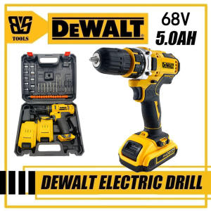 DEWALT Original Cordless Hand Drill Heavy Duty Japan Made Power Tools Set Portable Cordless Impact Drill 28V/48V/68V Cordless Electric Drill Screwdriver Cordless Electric Drill Drive Sale 2 Li-ion Batteries With Free Accessories Kit Set