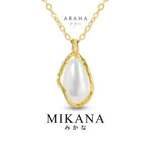 Mikana Araha Gold Plated Pearl Pendant Necklace for women accessories summer beach kwintas for gift