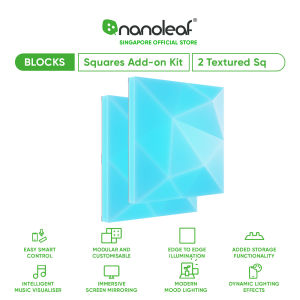 Nanoleaf Blocks Textured Squares Add-On Kit (2 Panels)