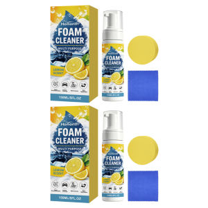 Professional Foam Cleaner Kit 50ml Deep Cleaning Spray for Car Interiors with Sponge and Towel for Car Interiors