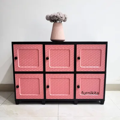 LEMARI PAKAIAN PLASTIK TABITHA CLICKS TOWER 3 SUSJN 3 / MEJA TV SERBAGUNA [TABBOX]