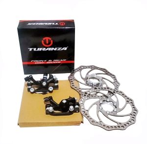 Rem cakram sepeda BMX set turanza untuk hub drat turanza set lengkap depan belankang berikut tali