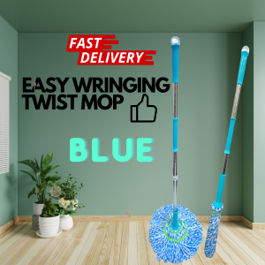 Easy Twist Mop/Microfiber/Stainless Steel Handle