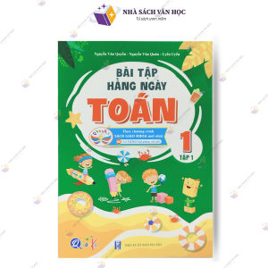 Sách - Bài Tập Hằng Ngày Toán Lớp 1 Cánh Diều - Combo 2 Tập