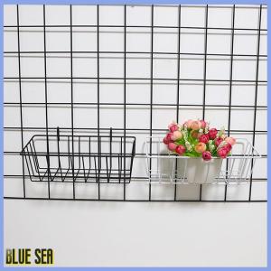 bluesea Kim Loại Trang Trí Lưu Trữ Giỏ DIY Sắt Lưới Chậu Hoa Treo Kệ Tường Nghệ Thuật Gắn Khung Lưới Hiển Thị Giá Trang Trí Nội Thất
