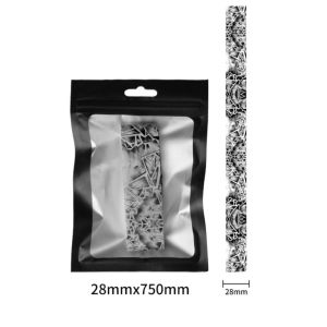 WAPKTY 16mm Pickleball Racket Edge Sticker TPU High Elastic Paddle Head Edge Tape Personality Shock Absorption Pickleball Racket Frame Protective Tape Tournament Use