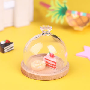 QUANSEN 1:12 Dollhouse Miniature Candy Jar Glass Dessert Fruit Tray Doll House Decor Toy