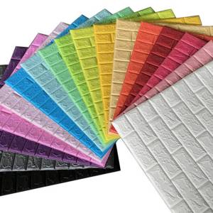 วอลเปเปอร์ติดผนัง Wallpaperขนาด70x77 cm. ลายกําแพงอิฐมีกาวในตัว สติ๊กเกอร์ติดผนัง3D #WP001