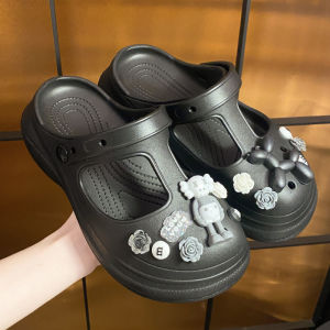 HÀNG SIÊU CẤP DÉP CROSS NỮ DÉP SỤC NỮ KÈM STICK DỄ THƯƠNG ĐẾ CAO 5CM PHONG CÁCH HÀN QUỐC-RUBISHOES