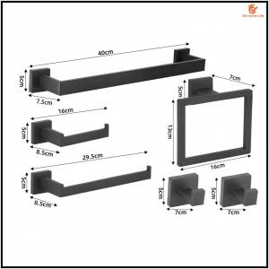 SG Stock Bathroom Towel Bar Wall Mounted Towel Rack Stainless Steel Towel Holder for Bathroom Storage Organizer