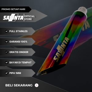 Savinta Knalpot Racing Mobil Manual Matic BMRv3 Stainles Suara Bass Empuk Adem Bulat