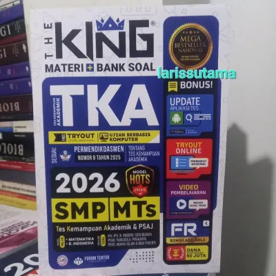 BUKU THE KING TKA 2026 SMP/MTS (tes kemampuan akademik) MATERI BANK SOAL