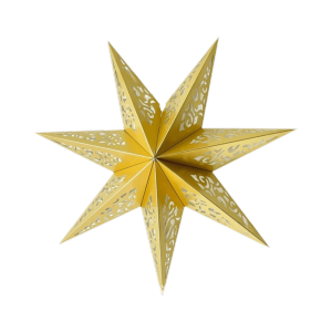 KAKA Colorful Christmas Hanging Decoration Hollow Out DIY Christmas Tree Ornament Festive Atmosphere New Year Paper Star Pendant Christmas