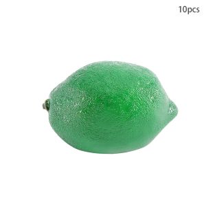 LAIFLE 6/10PCS Party Kitchen Home Lifelike Artificial Lemon Fake Fruit Simulation Decoration