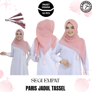 SEGI EMPAT PARIS JADUL TASSEL isi 10 pcs - Paket Usaha