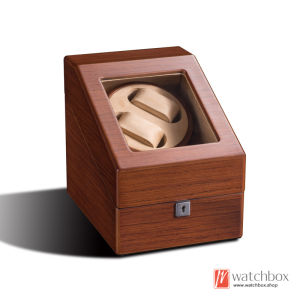 Top Quality Wood Mechanical Auto Rotate Watch Winder Case Storage Display Box 2+3
