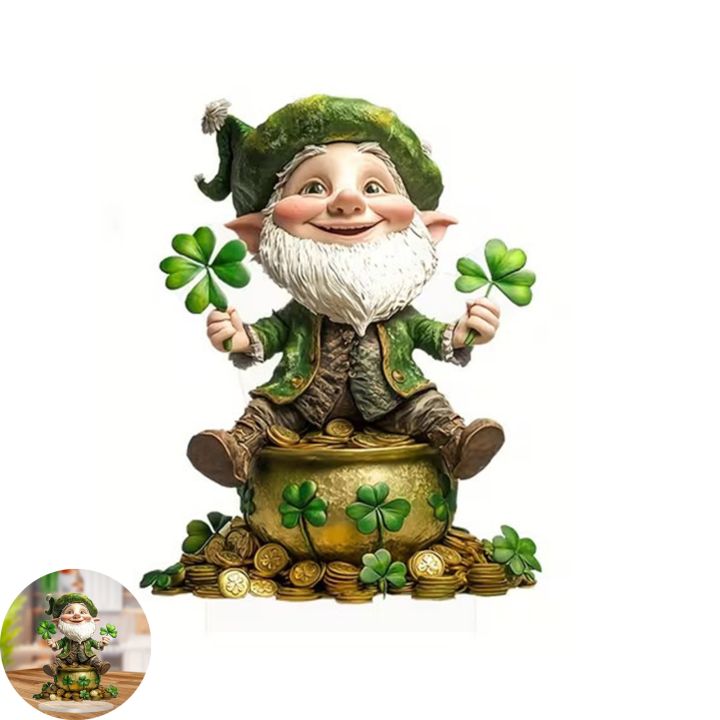 Bluethy%20St%20Patrick%20Day%20Centerpiece%20Tabletop%20Festival%20Decoration%20St%20Patrick's%20Day%20Acrylic%20Table%20Sign%202d%20Irish%20Shamrock%20Leprechaun%20Ornament%20for%20Home%20Office%20Desk%20Shelf%20Decor%20Festive%20Indoor%20Decoration%20Gift%20-%20Image%207