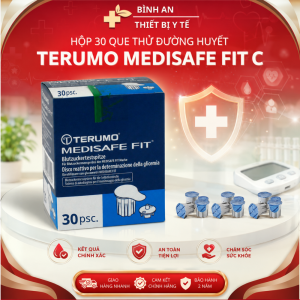 Hộp 30 Que Thử Đường Huyết Tiểu Đường Nhật Bản Terumo Medisafe Fit C Chính HãngAn Toàn & Độ Chính Xác Cao