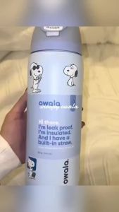 ✨【SG Stock】Snoopy x Owala FreeSip 32oz Limited Edition｜Cartoon Insulated Water Bottle with Straw｜Collector’s Design