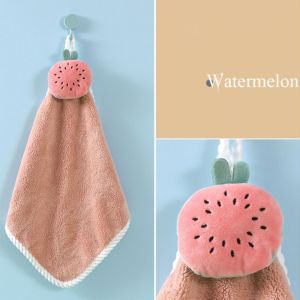 HUIHEYU Absorbent No Shedding Lovely Sanitary Supplies Christmas Gifts With Hook Coral Velvet New Year Gift Hangable Towel Handkerchief Hand Washing Towel Cleaning Towels