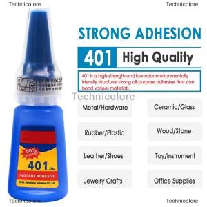 [COD] Technicolore 【Flash Sale】20ml Liquid Super Glue 401 Instant Strong กาวบอนด์หนัง DIY กาวเจล 401 กาว
