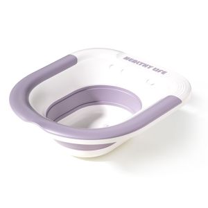 Bồn tắm có thể gấp gọn tự đứng dành cho phụ nữ mang thai và sau sinh nhà vệ sinh riêng cho phụ nữ chậu rửa sau sinh dễ thương chậu ngâm dùng trong y tế chậu rửa mông gia dụng.