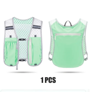 Running Vest Reflective Hydration Backpack Waterproof with Multi-Pocket Design for Outdoor Activities