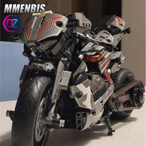 800+Pcs High-tech Classic Motorbike Building Model Blocks City Road Racer Bricks Moto Christmas Gifts Toys for Kid Boys Adult 摩托车儿童益智拼装积木摆件手办