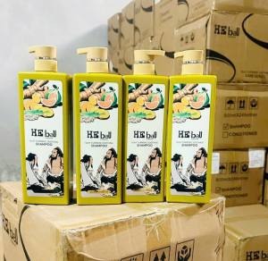 Dầu gội chanh xả gừng HE BAU Giúp tóc dày và bóng khỏe hơn giảm rụng phục hồi giảm gàu nấm ngứa 800ml
