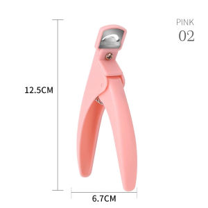 Macaroon U shaped Nail Edge Clipper Fake Nails Tips French Cutter Stainless Manicure Cutter PAZU