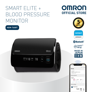 Omron Smart Elite+ HEM-7600T Automatic Upper Arm Blood Pressure Monitor BPM Digital with Bluetooth
