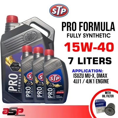 STP 15W-40 PRO Formula Fully Synthetic Oil 7 Liters for ISUZU MU-X DMAX 4JJ1 / 4JK1 Engine